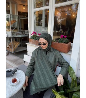 YEŞİL ZEN PAMUK ŞAL