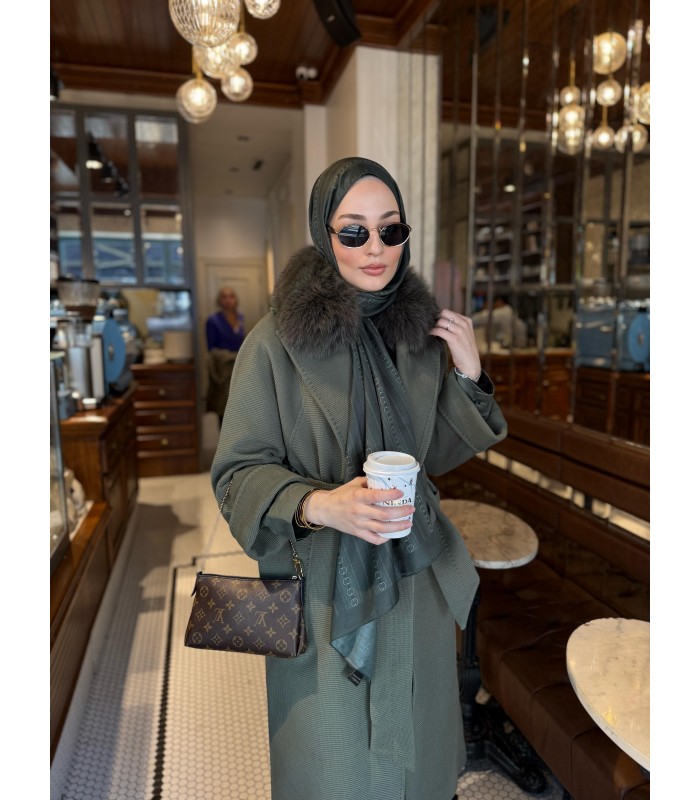 YEŞİL ZEN PAMUK ŞAL