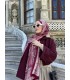 KIRMIZI VUAL İPEK ŞAL