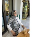 LACİVERT VUAL İPEK ŞAL