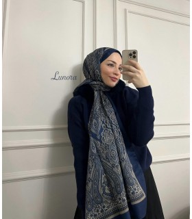 LACİVERT OTANTİK ŞAL