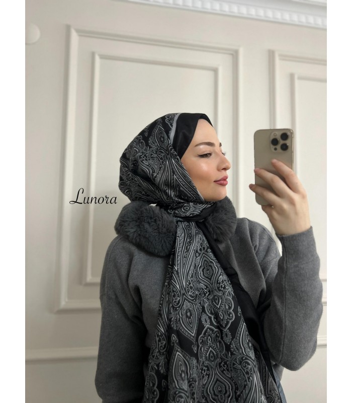 SİYAH OTANTİK ŞAL