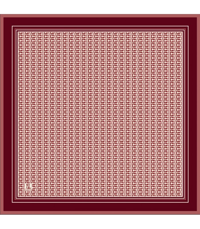 VERA TWİLL İPEK EŞARP - Cherry