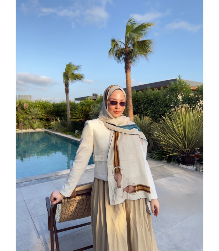 ELARA PAMUK İPEK - Sahara Teal