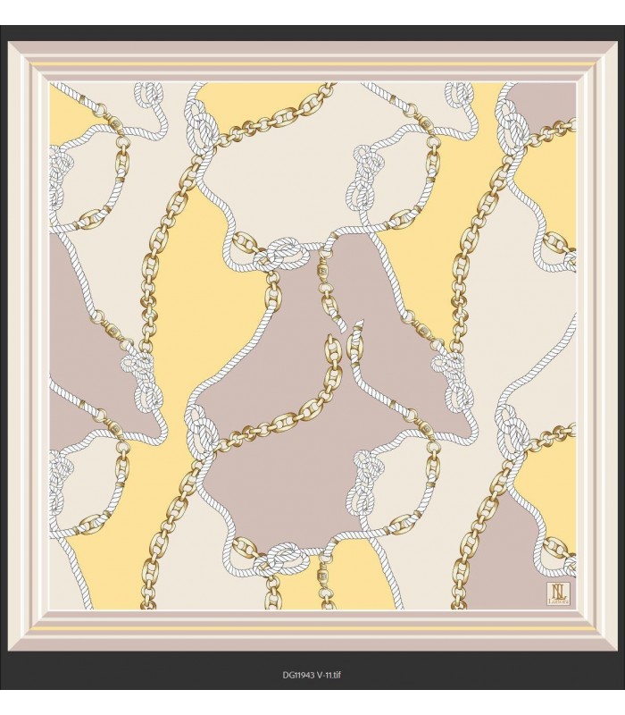 MARİNE TWİLL İPEK EŞARP - Sunset coast