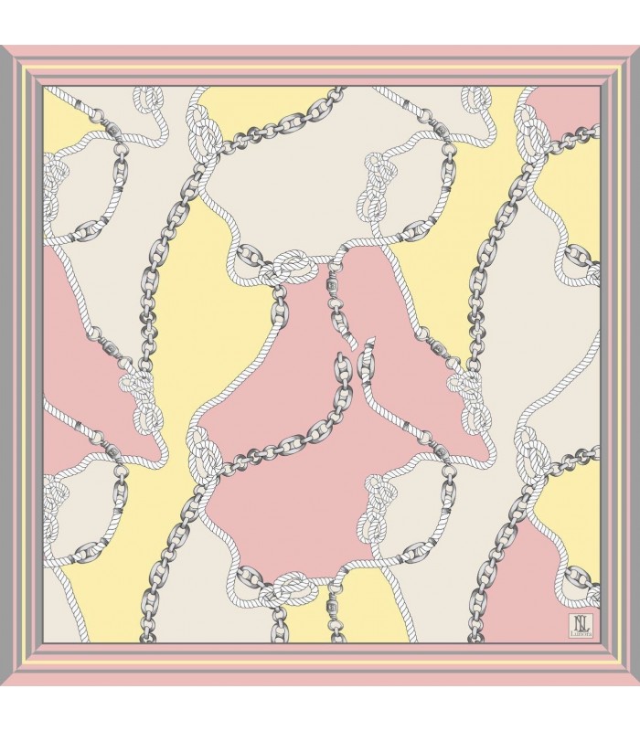 MARİNE TWİLL İPEK EŞARP - Coral Breeze