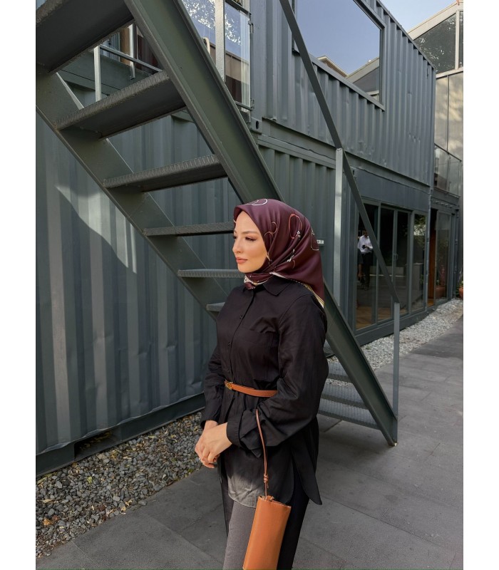 SILVA TWİLL İPEK EŞARP - Mulberry Gold