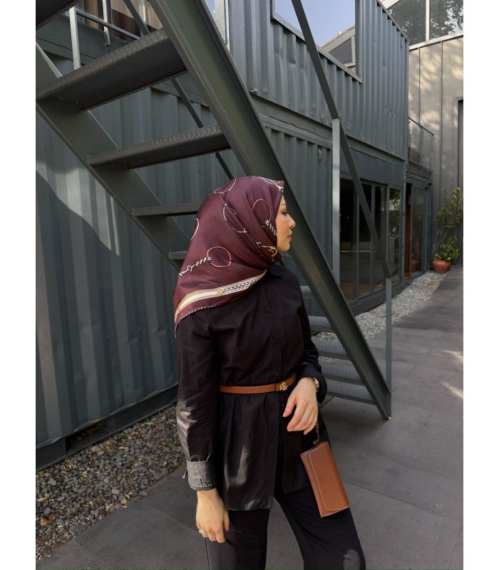 SILVA TWİLL İPEK EŞARP - Mulberry Gold