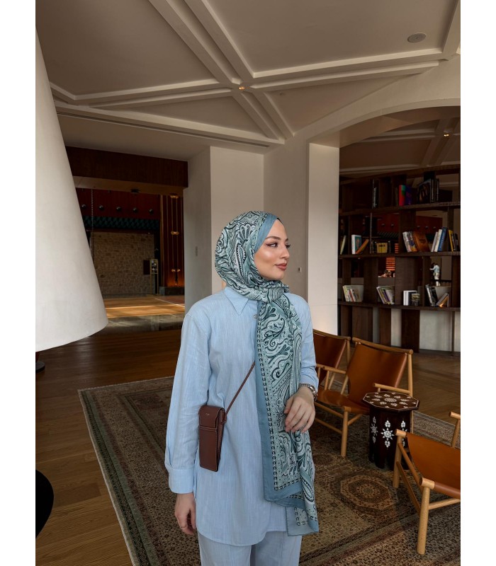 SELETTİ PAMUK İPEK - Blue