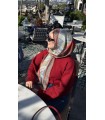 VİA KIRMIZI YÜN PAMUK ŞAL