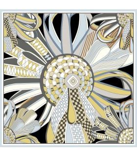 ROSETTE TWİLL İPEK EŞARP - BUTTER SKY